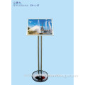 Indoor Electroplated pole Aluminum Picture Frame Display Stand